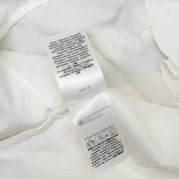 Ganni White Ruffled Button-Down Shirt - Picture 7 of 8